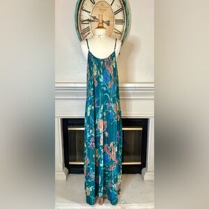 Current Air Teal and Brown Dress
